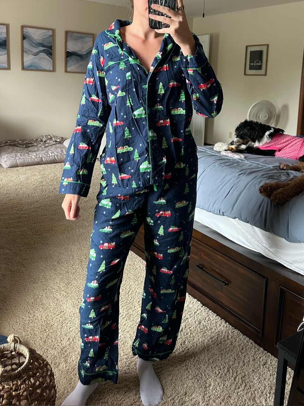 Classic Navy woman’s holiday pajamas